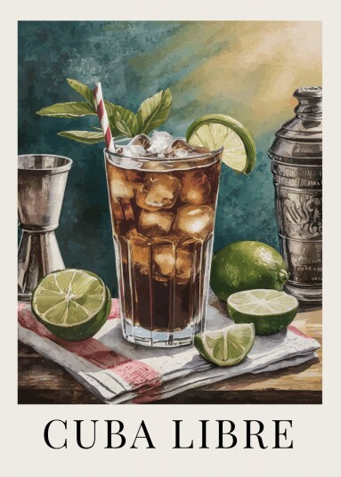 Plakat Cuba Libre Cocktail