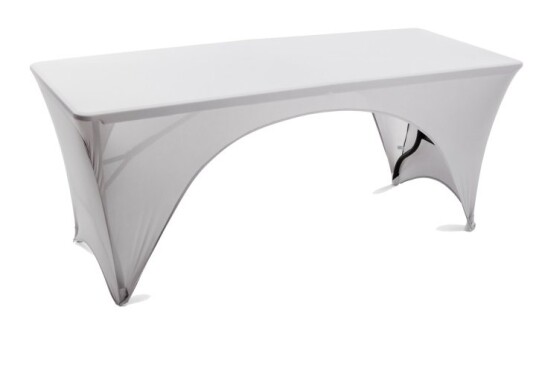 Stretchduk Spandex Large - 183 cm Silvergrå