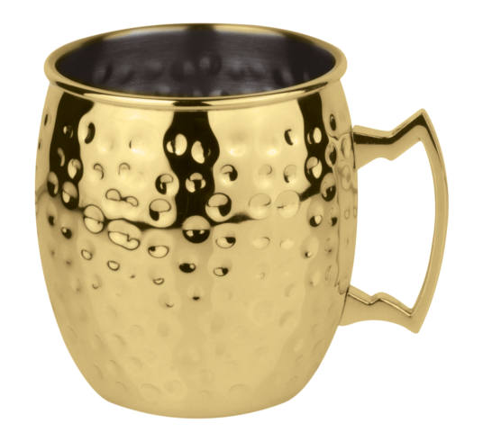 Paderno Moscow Mule kopp 5 dl kurvet hamret gull