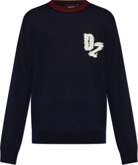 Dsquared2 Herre Strikkevarer Blå 3XL, Dsquared2 Herre Strikkevarer Blå 3XL,