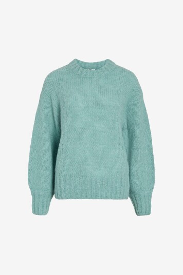 Rouge Edit Pullover rouBree LS O neck Knit Blå