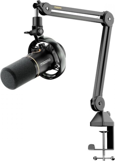 Maono PD200WS Trådløs Podcastmikrofon med Mikrofonarm Svart