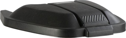 Låg Rubbermaid 56X51,5X8cm Sort Plast Til Tohjulet Container