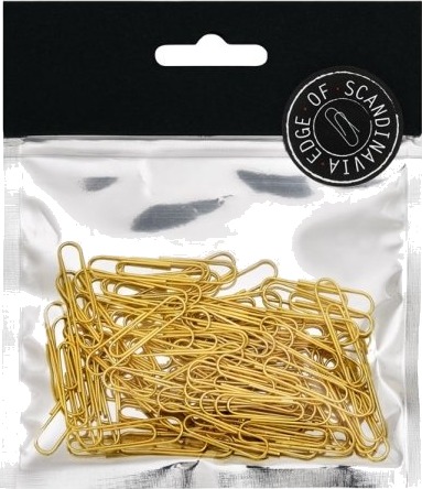 Edge Edge Of Scandinavia Clips 32Mm 75 Pakke Guld 6 Stk. Edge Edge Of Scandinavia Clips 32Mm 75 Pakke Guld 6 Stk.