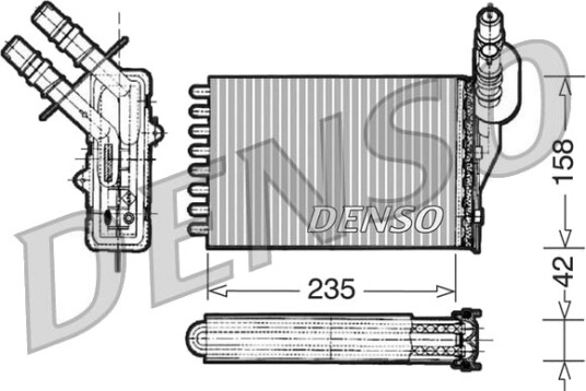 Varmeapparat register DENSO DRR23001