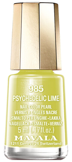 Mavala Minilack Dash & Splash Colors Nail Color Cream Psychedelic Lime