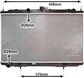 VAN WEZEL 13002217 Radiator motorkjøling VAN WEZEL 13002217 Radiator motorkjøling