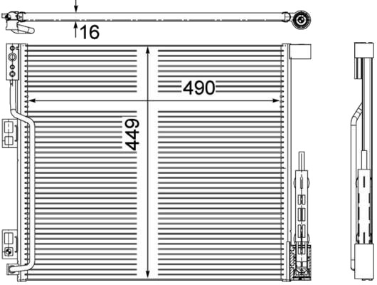 MAHLE AC 570 000P Kondensator, klimaanlegg MAHLE AC 570 000P Kondensator, klimaanlegg