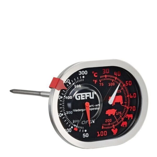 Gefu Messimo steke & ovnstermometer 3 i 1 stål/svart Gefu Messimo steke & ovnstermometer 3 i 1 stål/svart