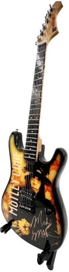 The Mini Axe Motley Crue Mick Mars Mini Guitar Replica Collectible 78860233 The Mini Axe Motley Crue Mick Mars Mini Guitar Replica Collectible 78860233