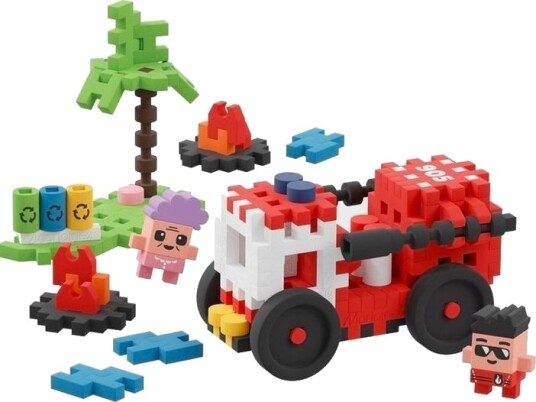 Marioinex Mini Waffle Brannbil 80 Deler