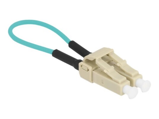 Delock - Loopbackadapter - Lc Multimodus (Hann) - Fiberoptisk - 50 / 125 Mikroner - Om3 - Beige Akvamarin