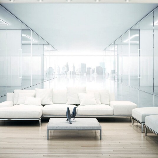 Fototapet White City 100x70 - Artgeist sp. z o. o.