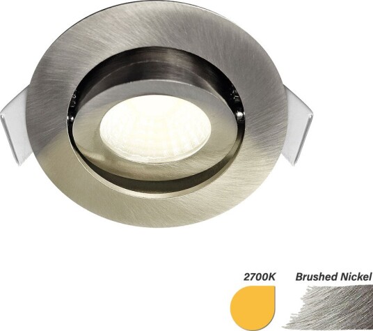 EcoDim ED-10063 LED-downlight Ø55 mm 2700K nikkel