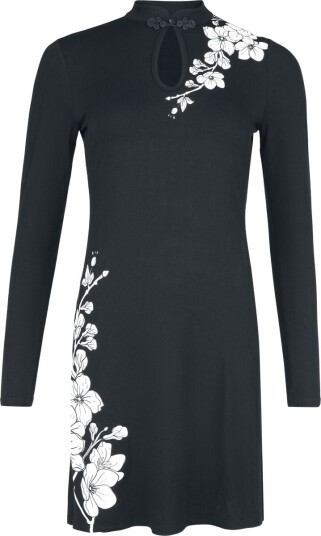 Pussy Deluxe Rockabilly Kort kjole Asia Dreams Blossom Dress S til XXL Damer svart Pussy Deluxe Rockabilly Kort kjole Asia Dreams Blossom Dress S til XXL Damer svart
