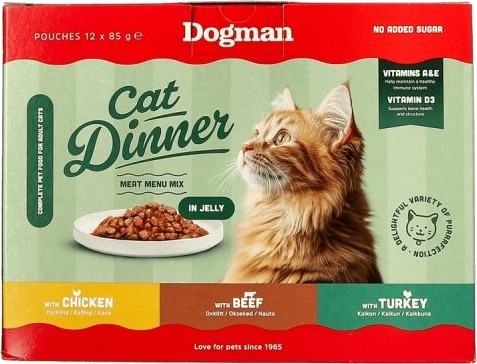 Dogman Cat Dinner I Gelé 12X85 G