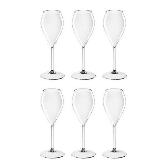 Quattro Lounge champagneglass 24 cl 6 stk tritanplast Quattro Lounge champagneglass 24 cl 6 stk tritanplast