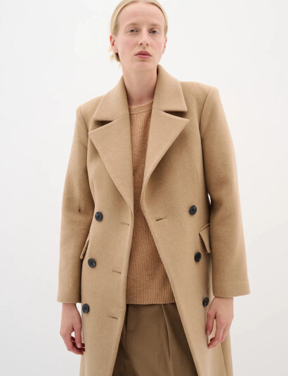 InWear Thoraiw Lapel Coat R Beige 40 InWear Thoraiw Lapel Coat R Beige 40