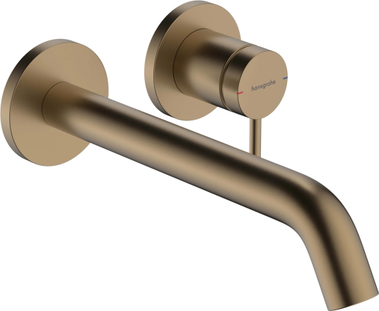 Hansgrohe Tecturis S Servantbatteri Innbygging 22,5 cm tut Børstet Bronse Hansgrohe Tecturis S Servantbatteri Innbygging 22,5 cm tut Børstet Bronse