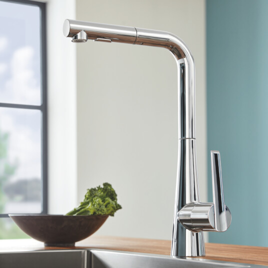 GROHE ZEDRA ETTGREPS KJØKKENARMATUR KROM GROHE ZEDRA ETTGREPS KJØKKENARMATUR KROM