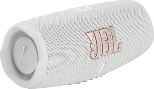JBL Charge 5 Bærbar Bluetooth-høyttaler med Ladebank, Hvit JBL Charge 5 Bærbar Bluetooth-høyttaler med Ladebank, Hvit