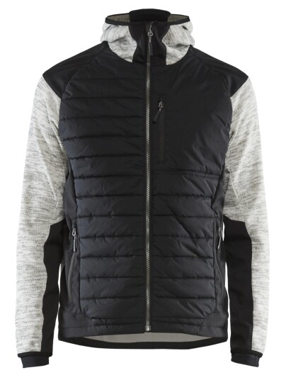 Blåkläder 593021179099XXL Hybridjakke gråmelert / svart Str . XXL