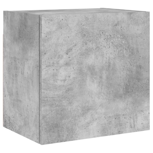  Vegghengt TV-benk betonggrå 40,5x30x40 cm konstruert tre 836902