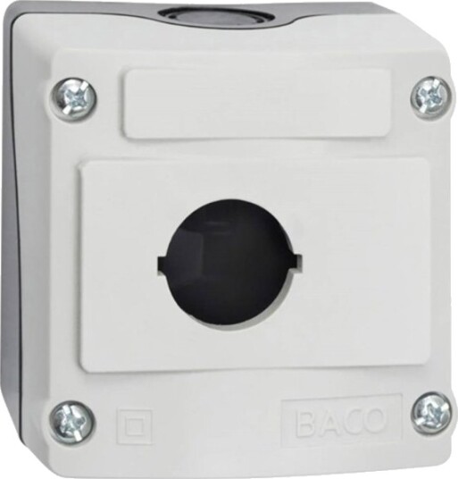 Baco Lbx0100 224200 Tomt Hus 1 Installasjonspunkt L X B X H 74 X 74 X 47.9 Mm Grå Sort 1 Stk