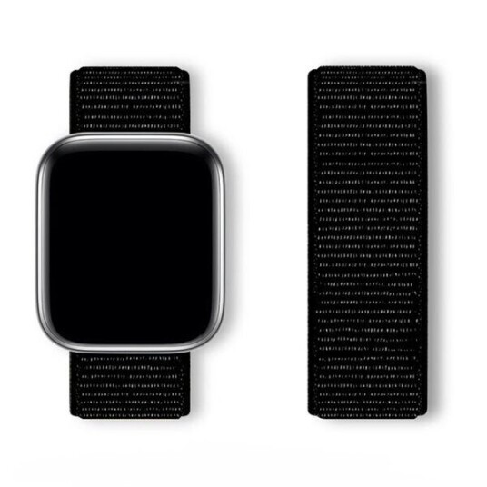 Sport Loop armbånd for Apple Watch 38/40/41 mm i pustende nylon   Svart