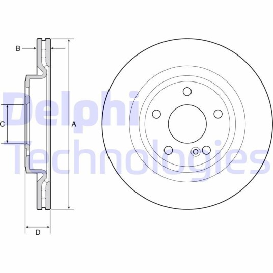 Bremseskive DELPHI BG4927C Bremseskive DELPHI BG4927C
