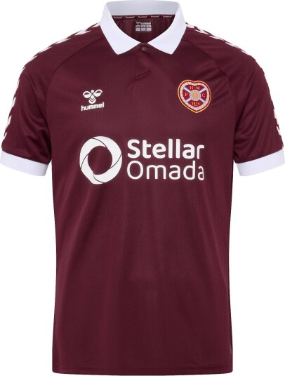 Hummel Heart Of Midlothian F.c. 26/27 Home Jersey S/S CABERNET M Hummel Heart Of Midlothian F.c. 26/27 Home Jersey S/S CABERNET M