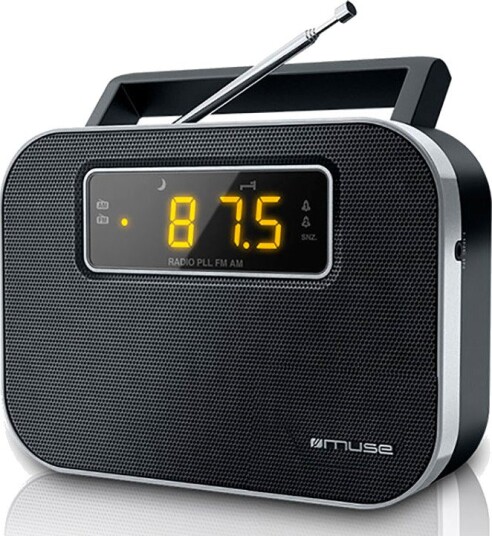 Muse M-081R PLL Bærbar Radio med Alarm (FM/AM) Svart