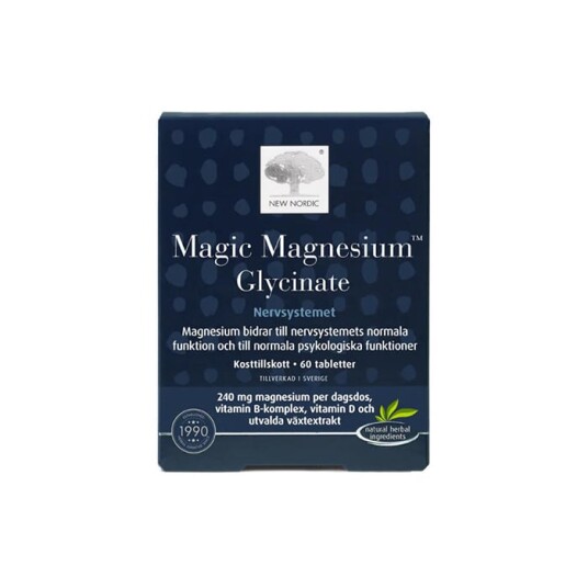 Magic Magnesium Glycinate 60 tabletter Magic Magnesium Glycinate 60 tabletter