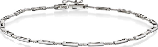 Pan Jewelry, Armbånd i 585 hvitt gull med diamanter 0,10 ct Pan Jewelry, Armbånd i 585 hvitt gull med diamanter 0,10 ct