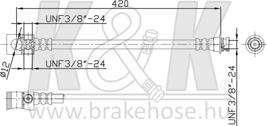 K&K FT3519 Bremseslange