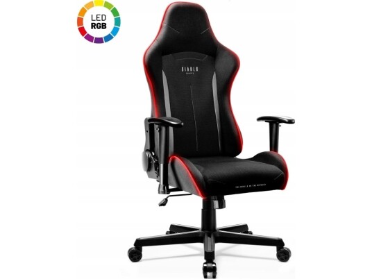 Diablo Stoler Diablo X Starter Led Gaming Stol: Svart