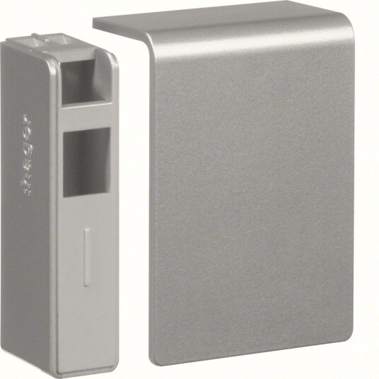 Hager SL200556D1 Endestykke 55 x 520 mm Aluminium Installasjonsmaterial