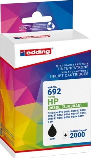 Edding Edd 692 Sort 53 Ml 1 Stykker 2000 Sider Enkeltpakke Edding Edd 692 Sort 53 Ml 1 Stykker 2000 Sider Enkeltpakke