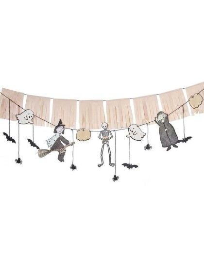 1,5 Meter Girlander med Spooky Karakterer Boo! Party