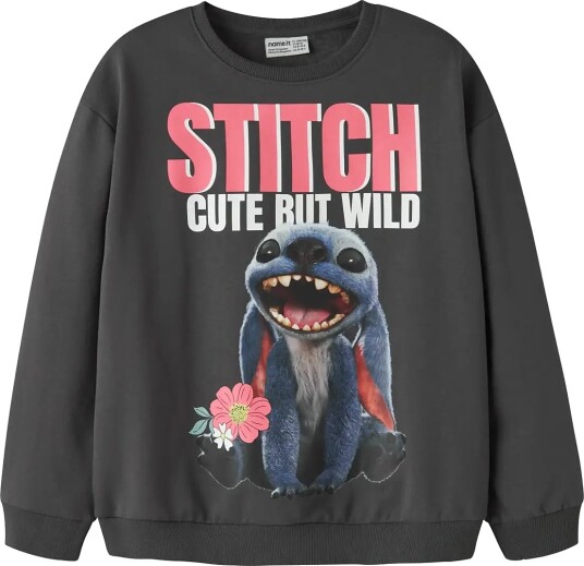 Name It Nkfjyni Stitch Nreg Swe Box Bru Wdi Grey 122 128
