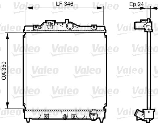 VALEO 731434 Radiator motorkjøling