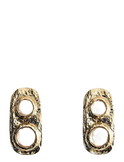 MANGO Combined Textured Earrings |Guld |One Size