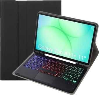 Samsung Galaxy Tab A11+ Bluetooth tastaturveske Svart