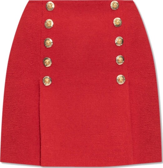 Balmain Dame Skjørt Rød S,