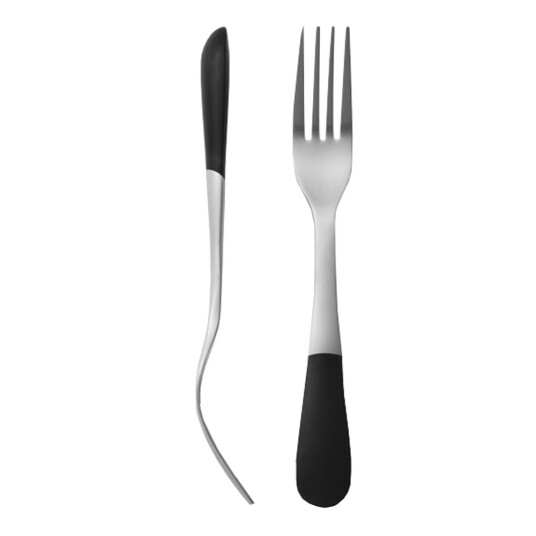 Design House Stockholm Stockholm dessertgaffel 17 cm rustfri/svart
