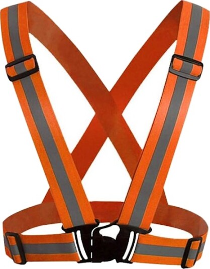 2 pakning Refleksvest Justerbar Sikkerhet Hi Vis Høy Synlighet Sportsutstyr for Utendørs Nattløping Sykling Vandring Sykling