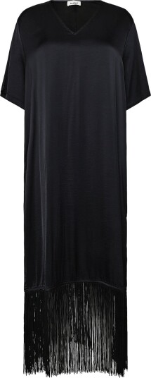 Soaked Slverona Fringe Dress Black XS