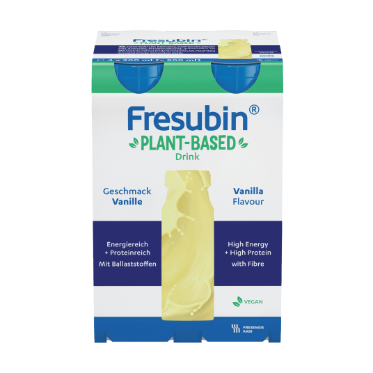 Fresubin Plant Based Drink Næringsdrikk Vanilje 4x200 ml Fresubin Plant Based Drink Næringsdrikk Vanilje 4x200 ml