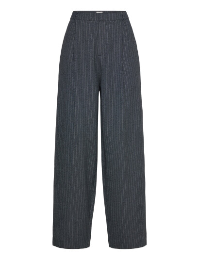 Mads Nørgaard Pinstripe Melange Maria Pants - Navy - 36