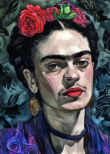 Plakat Frida Kahlo Kunst